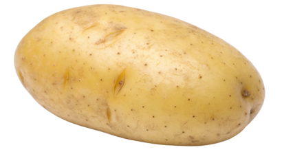 Isolated potato vegetable close up shot for healthy eating and cooking ingredient stock photo and image