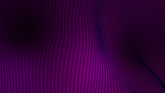 3D Pink slow motion strip lines on dark background - Powered by Adobe