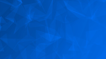 Simple and elegant low poly geometrical background, Royal blue moving shapes abstract background