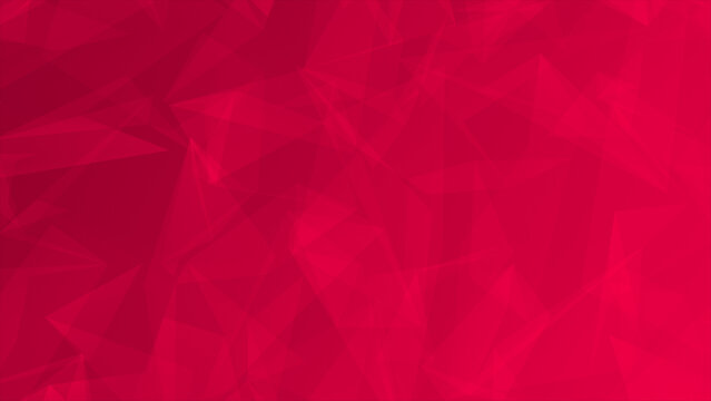 Simple and elegant low poly geometrical background, Magenta red moving shapes abstract background