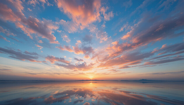 sunset over the sea