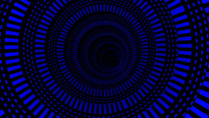 hi-tech digital Blue tunnel background, futuristic tunnel background