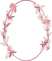 blossom flower wiggle on frame background