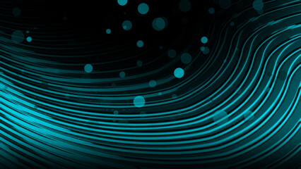 Cyan color shiny parallel lines background