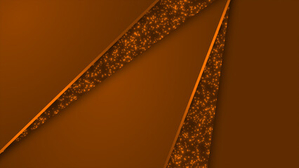 Simple and modern luxury Orange lines over Orange background, minimal futuristic luxurious...
