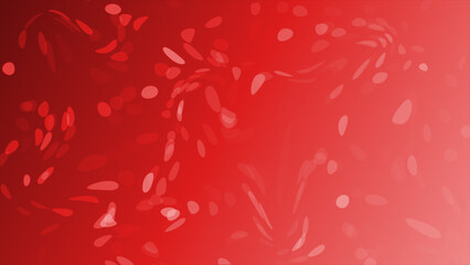 Red color circular dots floating abstract pattern background