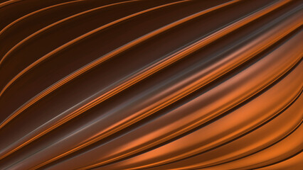 Hi-tech Orange color neon diagonal stripes technological background