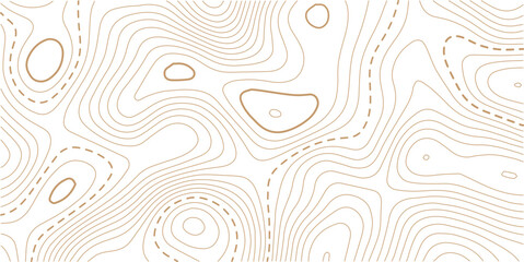 Abstract Topographic Pattern contour line map. Luxury gold abstract line art on transparent background image.