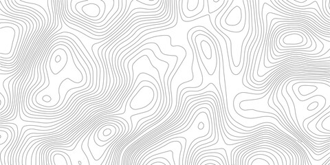 Black and white lines seamless Topographic map patterns, topography line map. Vintage outdoors style. The stylized height of the topographic map contour in lines and contours isolated on transparent.