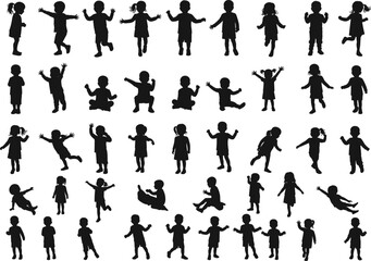 Police Officer Silhouette Vector Set, Law Enforcement Clipart, Security Guard Figures, Public Safety Icons, Authority Graphic Design, Black and White Enforcement Illustration