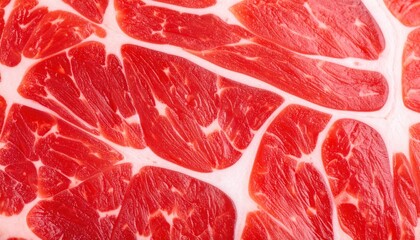 Close-up of Premium Marbled Beef Texture Detail