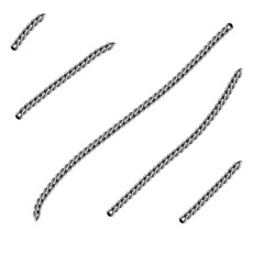 black and white beads