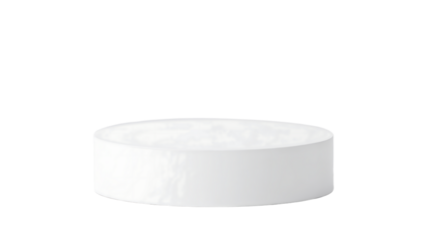 White Round Cosmetic or Pharmaceutical Tablet or Disc Mockup