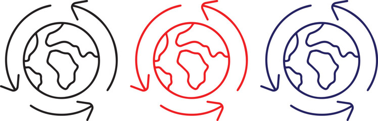 abstract swirling shapes, minimal vector graphic, black white red blue simple minimalist design, clean modern stylized illustration