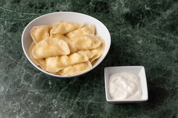 Vareniki plat traditionnel ukrainien