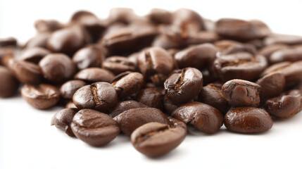 Roasted coffee beans with rich texture and warm tones, embodying the essence of artisanal coffee craftsmanship