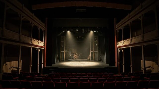 Theatrical Stage and Seating Audience