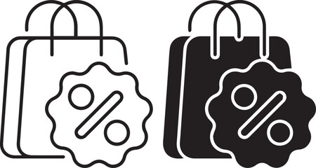 shopping bags, retail bags,shopping discount, percentage sign, sale icon, shopping symbol, commercial graphics, discount sale, shopping bags icons