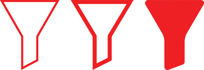 funnel, hourglass shape, geometric shapes, abstract minimal design, simple vector illustration