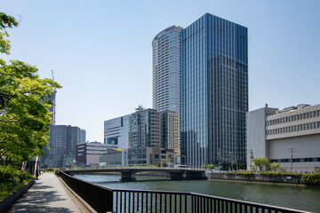 Obraz premium 大阪駅周辺の風景