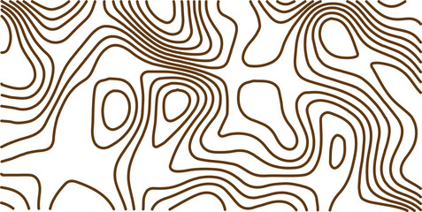 Black and white lines seamless Topographic map patterns, topography line map. Vintage outdoors style. The stylized height of the topographic map contour in lines and contours isolated on transparent.