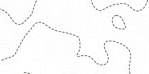 Topographic map background geographic line map with elevation assignments. Modern design with White background with topographic wavy pattern design.paper texture Imitation of a geographical map shades