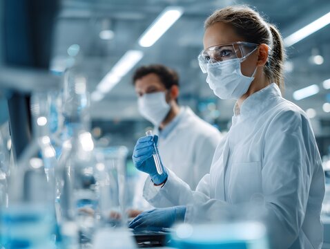 scientist working in laboratory