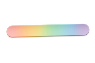 Horizontal rounded rectangle showing vibrant rainbow gradient on transparent background