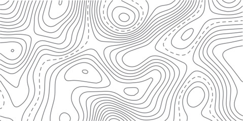Abstract line art white background vector. Mountain topographic map wallpaper with blue lines texture. Hand drawn illustration design for wall arts, fabric , packaging, web, banner.