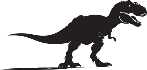 Obraz premium Dinosaur Silhouette Vector Bundle