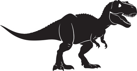Fototapeta premium Dinosaur Silhouette Vector Bundle