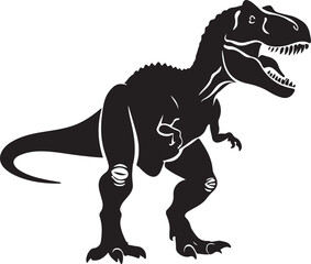 Dinosaur Silhouette Vector Bundle