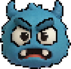 Fototapeta premium monster pixel character