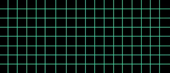 Teal grid pattern on black background abstract design