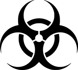 biohazard symbol icon vector illustration
