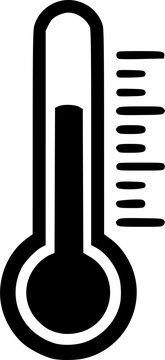 thermostat control stencil icon silhouette vector illustration
