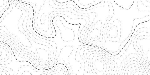 Topographic map background geographic line map with elevation assignments. Modern design with White background with topographic wavy pattern design.paper texture Imitation of a geographical map shades