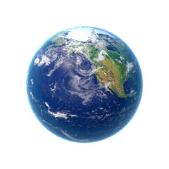 Earth Globe on transparent background, png