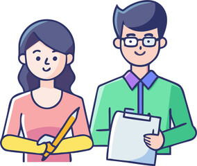 Male and Female Designers with Sketchpads – Creative Design and Collaboration
