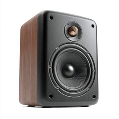 Fototapeta premium Speaker Box Wood and Black Finish Audio Equipment