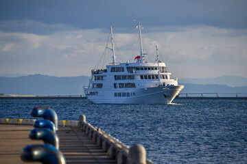 cruise ship in the harbor