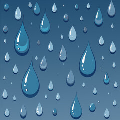 Rain Droplets on Glass &ndash; Weather Effect, Water Texture, and Atmospheric Illustration