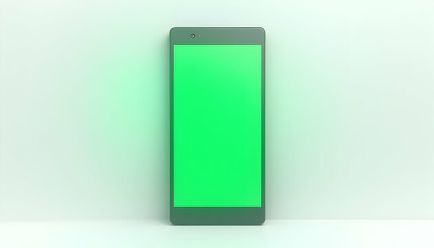 Displaying Mobile Phone with Green Screen for App Mockup