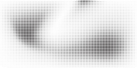 Halftone faded gradient texture. Grunge halftone grit background. White and black sand noise wallpaper.