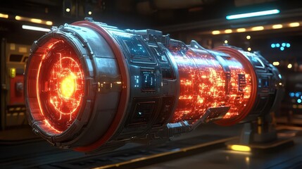 Futuristic Energy Core: Sci-Fi Engine