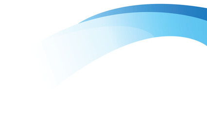 Dark and light blue curve abstract banner background vector with gradient color and white space