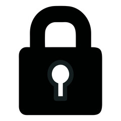 lock icon design silhouette picture