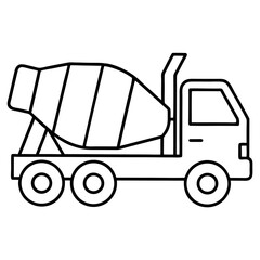 Industrial Road Roller Vehicle Illustration Used for Compacting Asphalt or Earth Layers