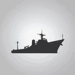 silhouette of a ship