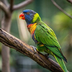 Vibrant Parrots: Colorful Birds of the Tropical Rainforest